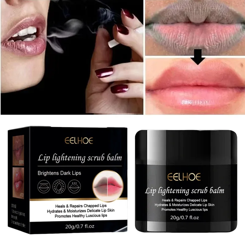 

New Lip Lightening Scrub For Dark Lips Remove Melanin Repair Fade Lip Lines Bleaching Exfoliating Beauty Makeup Korean Lip Care