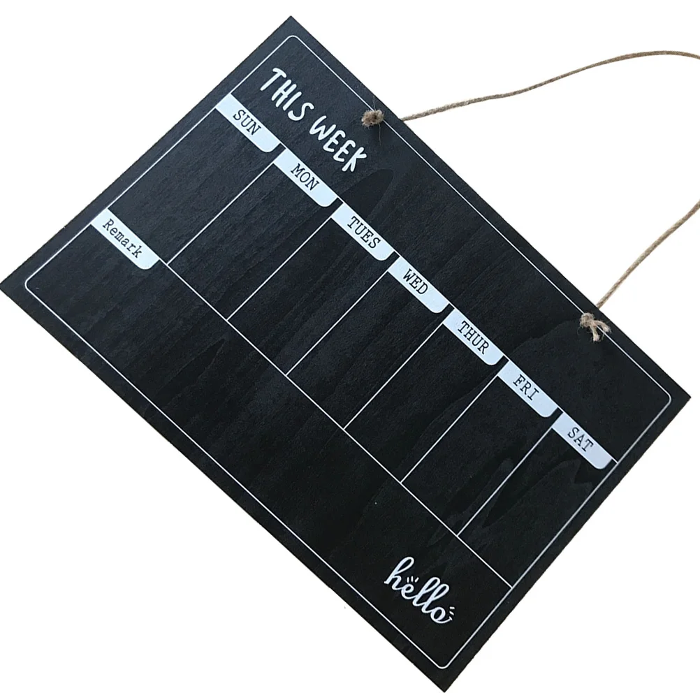 

Large Chalkboard Calendar Wood Blackboard Single Sided Wall Calendars Erasable Reusable for Kids Weddings Party Restaurants
