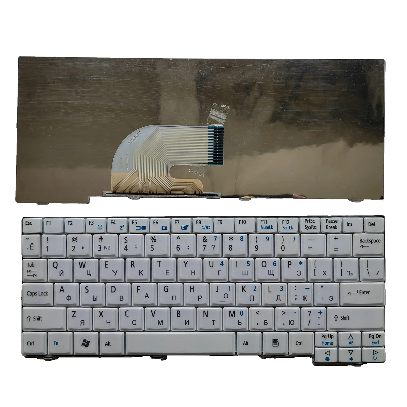 

New For Acer Aspire one A110 A110X A110L A150 A150X A150L RU Keyboard White