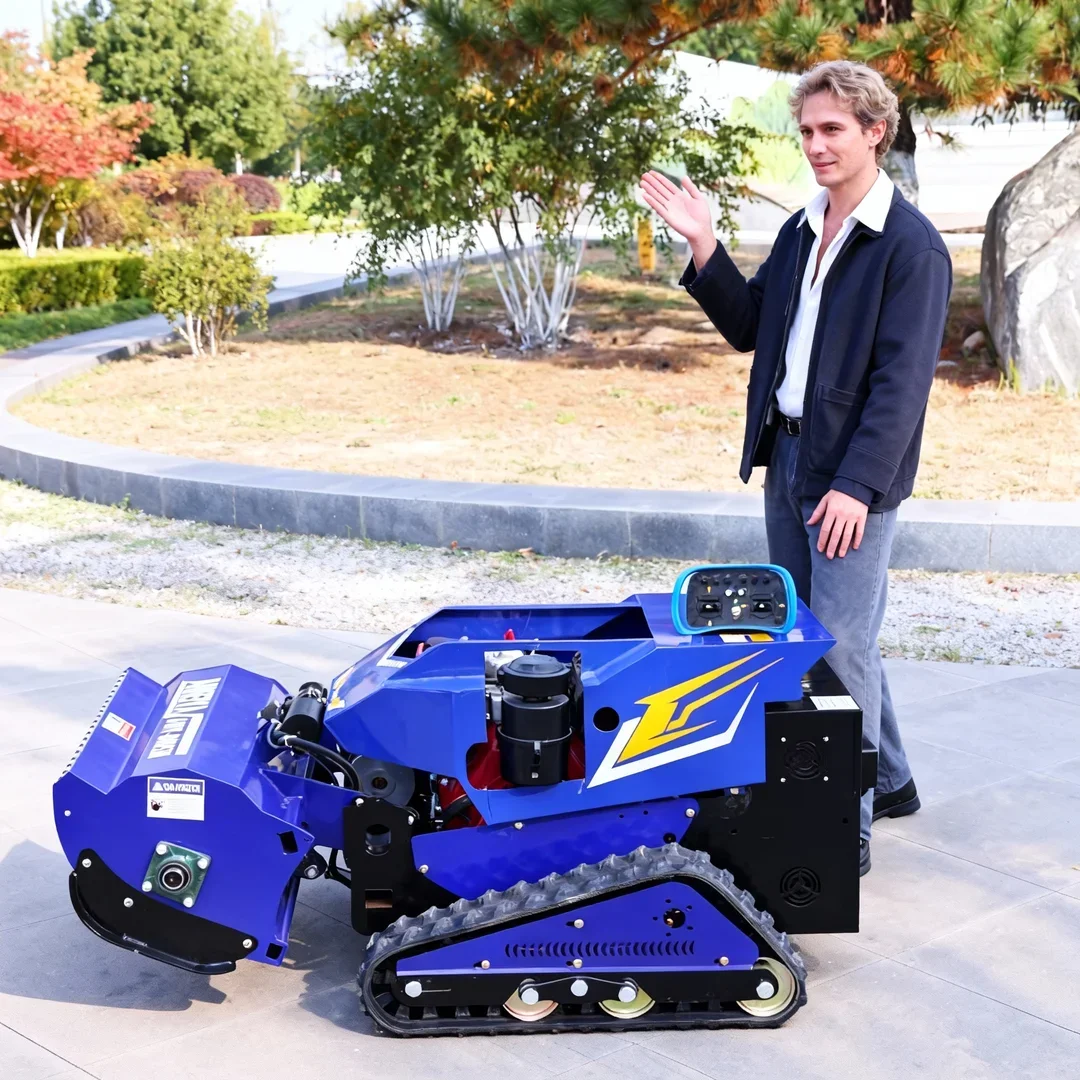 Customized 800-1000mm Flail Robot Lawn Mower – Cordless Remote Control at Competitive Prices for Farm