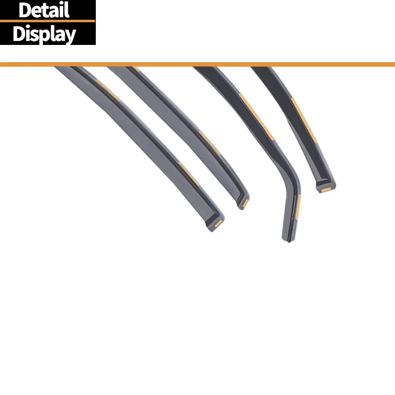 Suitable for Mercedes-Benz E-Class W21103-08 built-in rain and shine shield ln-Channel Window Visor Wind & Rain Deflectors