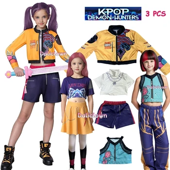 Huntrix KDPop KPDH Mira Zoey Rumi Cosplay Costume enfants bé...