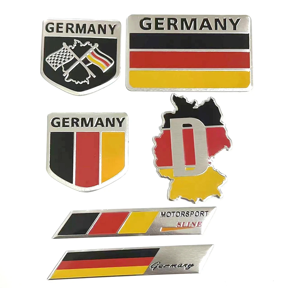 

Patriotic German Flag Map Car Sticker-3D Metal Shield Emblem for Covering Scratches & Personalizing Your Vehicle CB-8