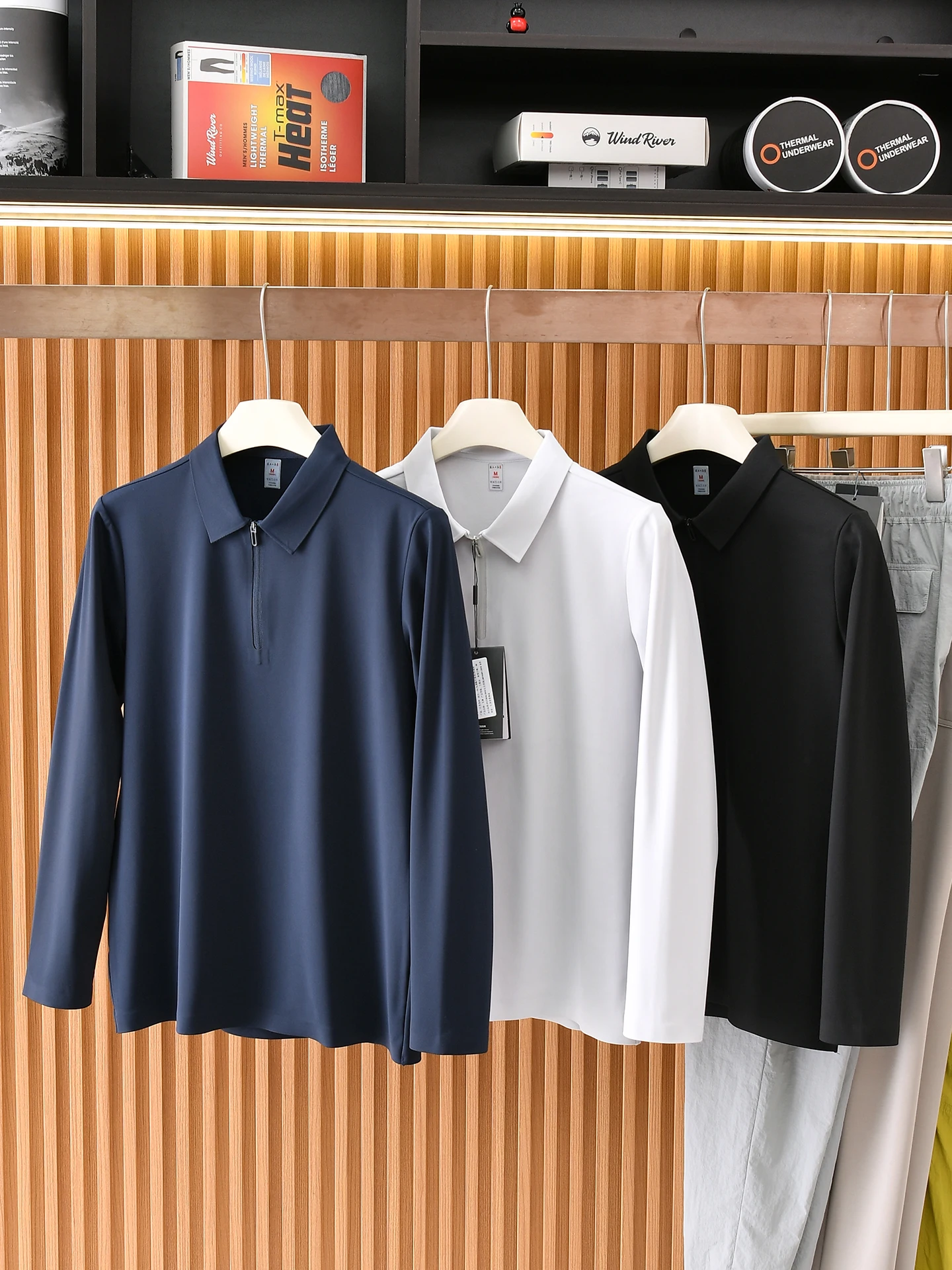 Skin-friendly Breathable Seamless Glued Body Stand Cuts Autumn Winter Men's Outdoor Sports Long Sleeve Base Shirt Casual Poly...