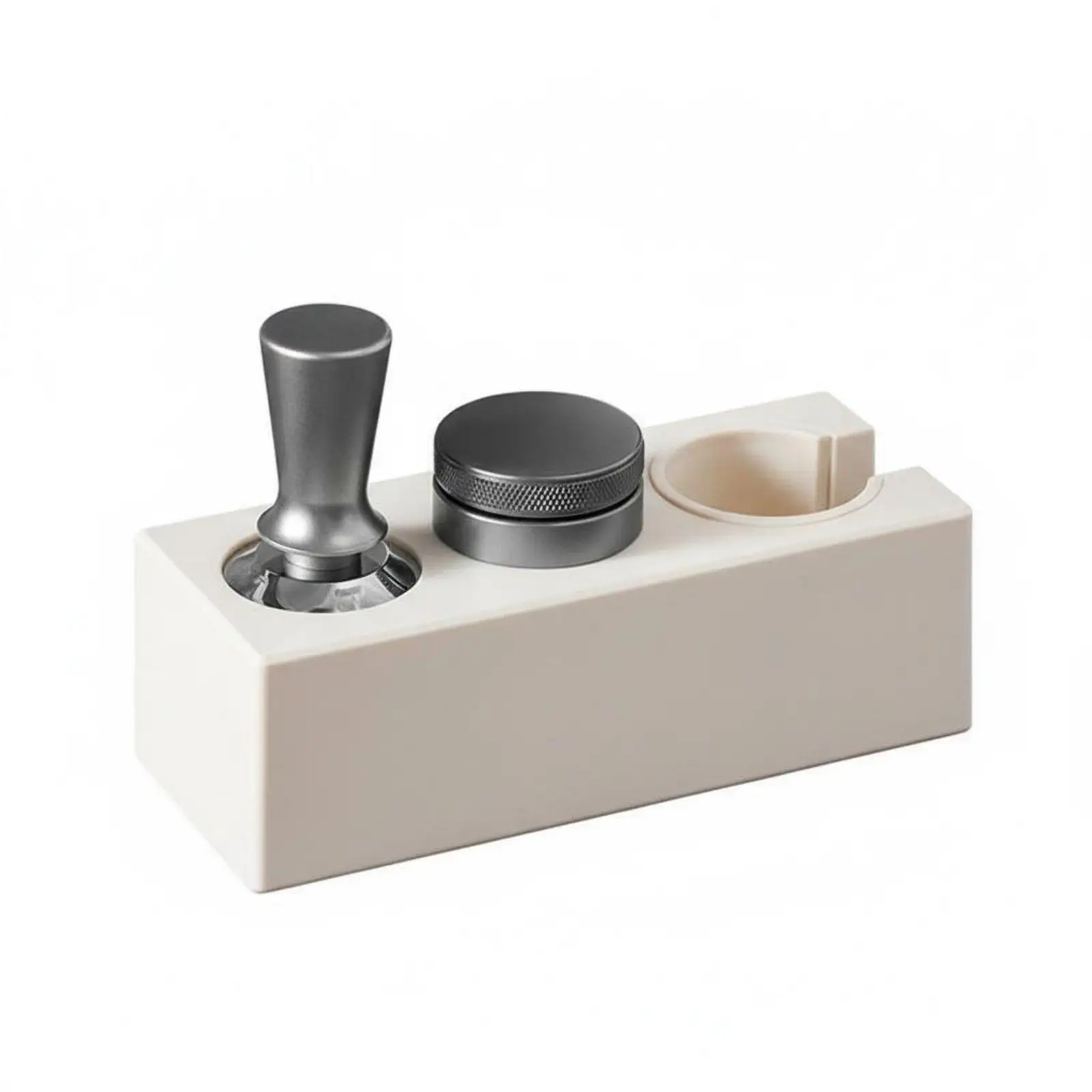 Barista Coffee Tamper Stand for Espresso Tools with Compact Design for 58mm Portafilter Kitchen Counter