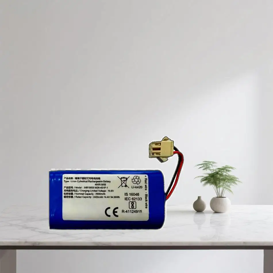 

Батарея робота-пылесоса INR18650 M26-4S1P 2600 мАч для пылесоса Ilife V5 V5s V50 V3 DF45 DF43 Plus V3s Pro