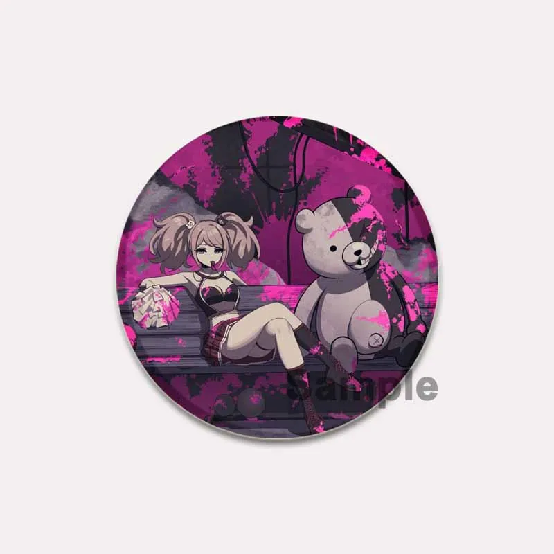 Pop Game Anime Danganronpa Brooch Amami Iruma Miu Kirigiri Kyouko Cartoon Cosplay Badge Enamel Pins Backpack Clothes Ornament