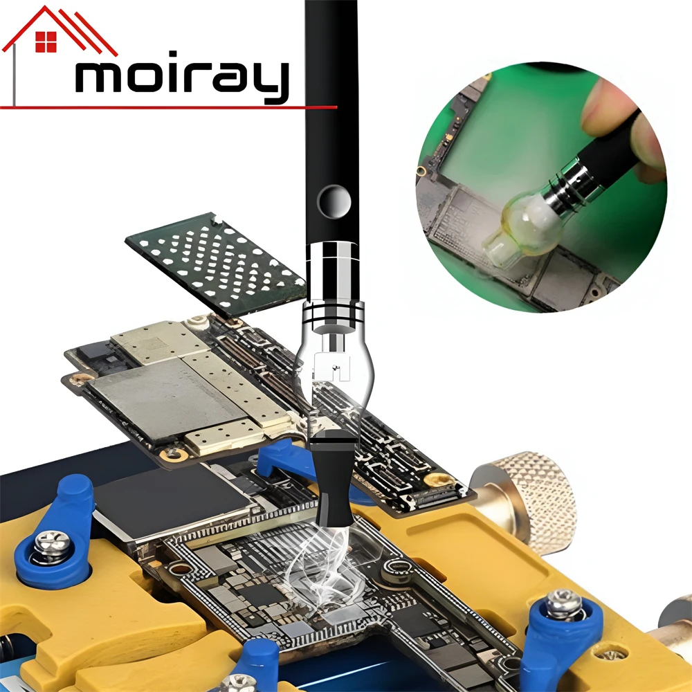 

New Thickened Glass Rosin Atomizing Pen for Motherboard Short Circuit Detection Instrument No Soldering Iron Flux Detection Tool