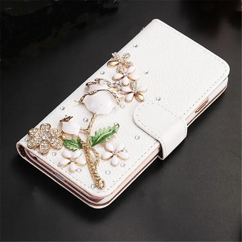 Luxury Bling Crystal Rhinestone Wallet Leather Flip Card Pouch Stand Cover Case For iphone16 15 14 11 12 13Pro XS MAX XR Case