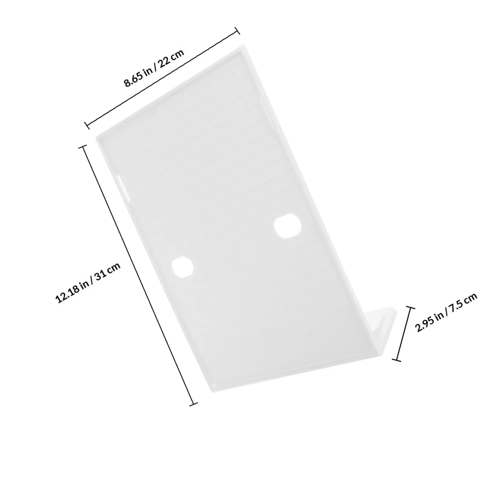 A4 Plastic Menu Stand Tabletop Sign Holder Versatile Paper Display Stand Easy Clean Space Saving Modern Design for Cafe