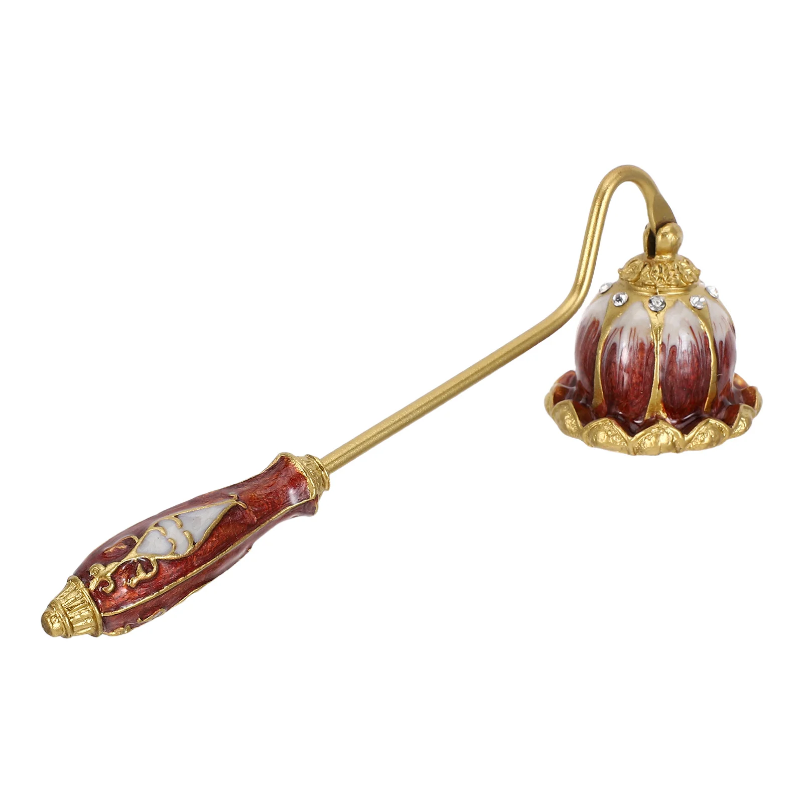 

Retro Style Snuffer Metal Wick Extinguisher with Long Handle for Safe Flame Control Elegant Accessory Home Decor