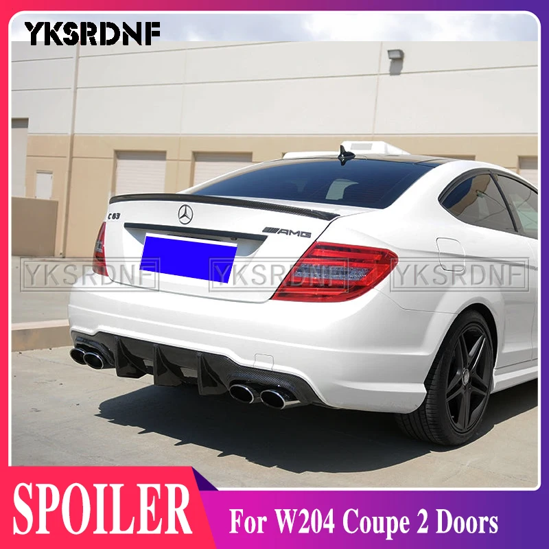 

Спойлер YKSRDNF для Mercedes Benz W204 Coupe, 2 двери C-Class C180K C200 2008-2014, задний спойлер багажника автомобиля