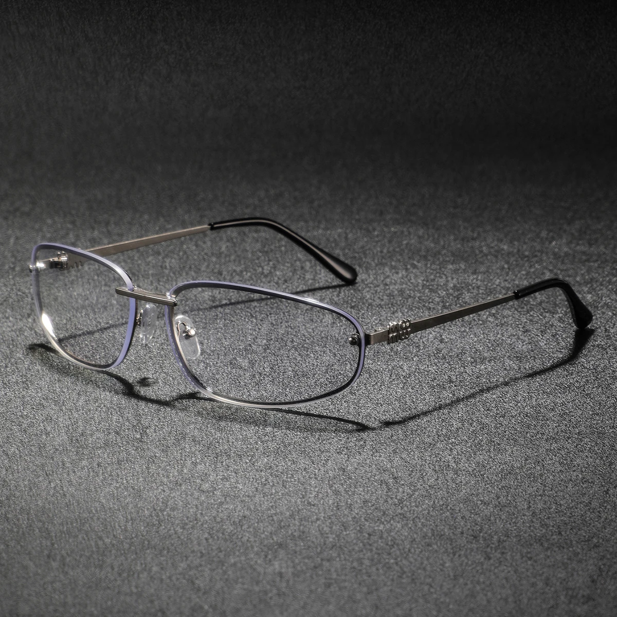 1 Pair of Men's Metal Oval Frame Silver Non-Prescription Glasses, Low-Key, Elegant, Stable, Clean-Cut, Stylish Men's Glasses, Suitable for Workplace Commuting, Business Meetings, and Social Gatherings with Friends