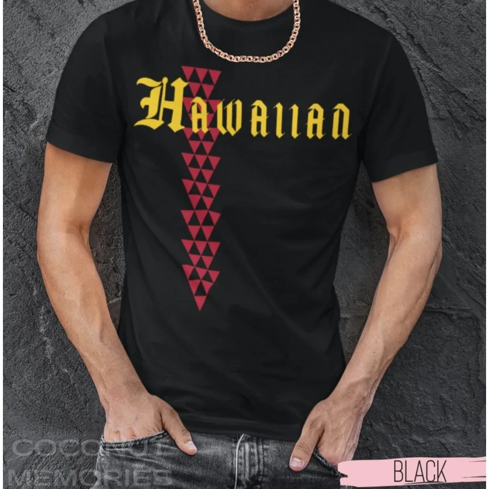 

Hawaiian Kakau Shirt Hawaiian Shark Teeth Tribal Tattoo T-Shirt Polynesian Roots Kanaka Maoli Tee Coconut Memories Shop