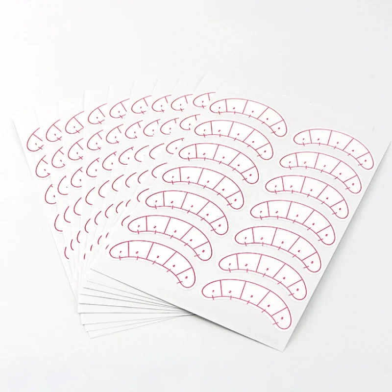 100 Sheets Eyelash Practice Tools Eyepads Lash Paper Under Eye Pads Grafting Cilios Practice Eye Tips Sticker Wraps Makeup Tools