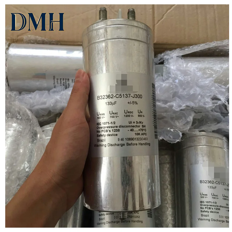 133UF1200V DC High Voltage Biliary Machine Filter Shutoff Endless Oil Immersed Capacitor