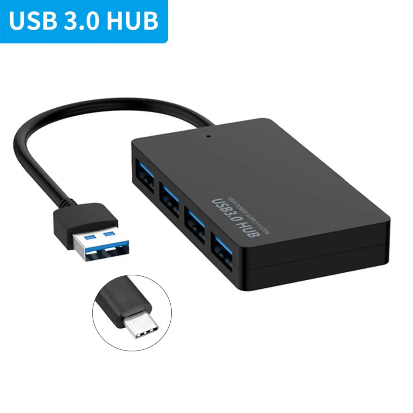 USB C HUB Splitter High Speed USB 3.0 HUB Multi USB Splitter 4 Ports Expander Multiple USB Expander Computer Accessories For Lap