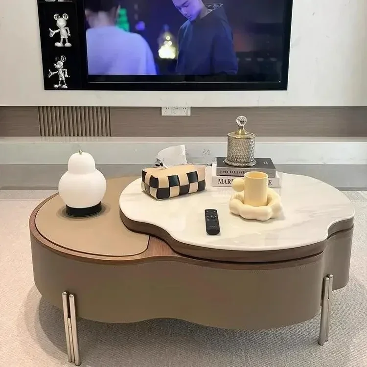 Coffee table living room high-end lifting coffee table small apartment home creativity