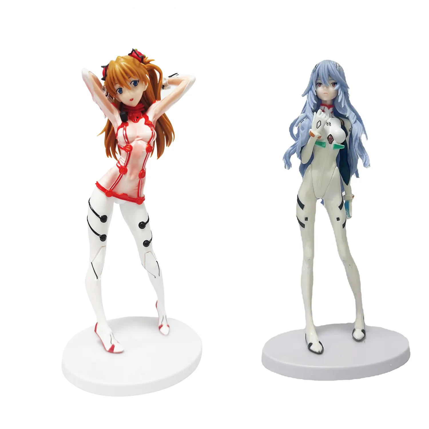 22cm Evangelion Ayanami Rei Anime Figures Long Hair Rei Asuka Sexy Action Figurine PVC Statue Model Doll Collectible Toys Gift