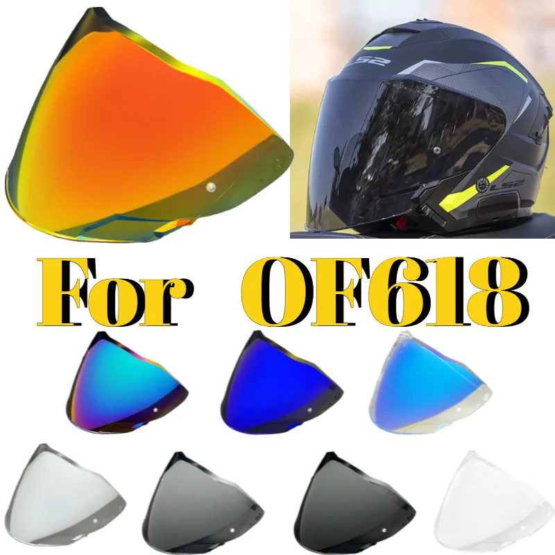 

For LS2 OF618 Motorcycle Helmet UV Protection Sun Visor Lens Replacement Accessories