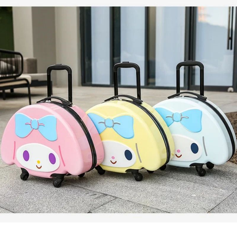 My melody Cinnamoroll LinaBell new fashionable sweet and cute cartoon pattern casual travel trolley suitcase for boys and girls