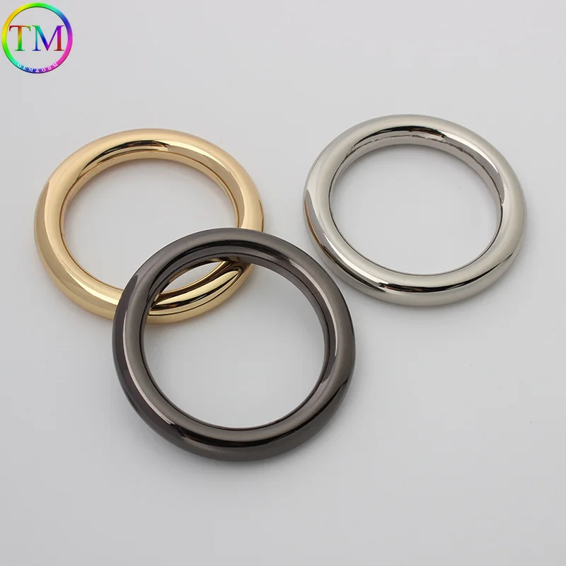 10/50 buah 6 ukuran 10-38mm O cincin terhubung gesper O cincin untuk wanita mode kulit rantai tas tali Diy aksesoris perangkat keras