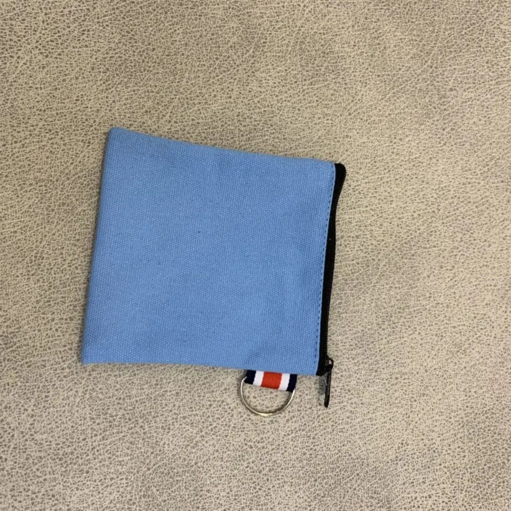 Durable Canvas Coin Purse Small Cartoon Zipper Wallet Money Bag Women Girls