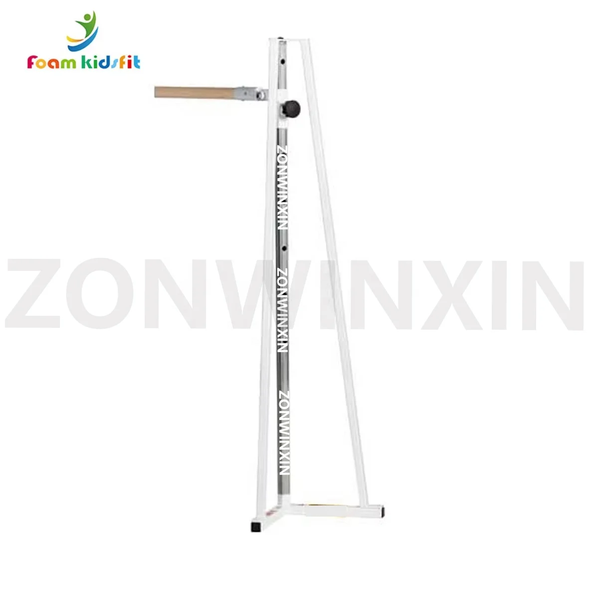 Factory Supply Customized Gymnastics Equipment Basic V Base Single Bar Trainer Uprights Gymnastics Bars