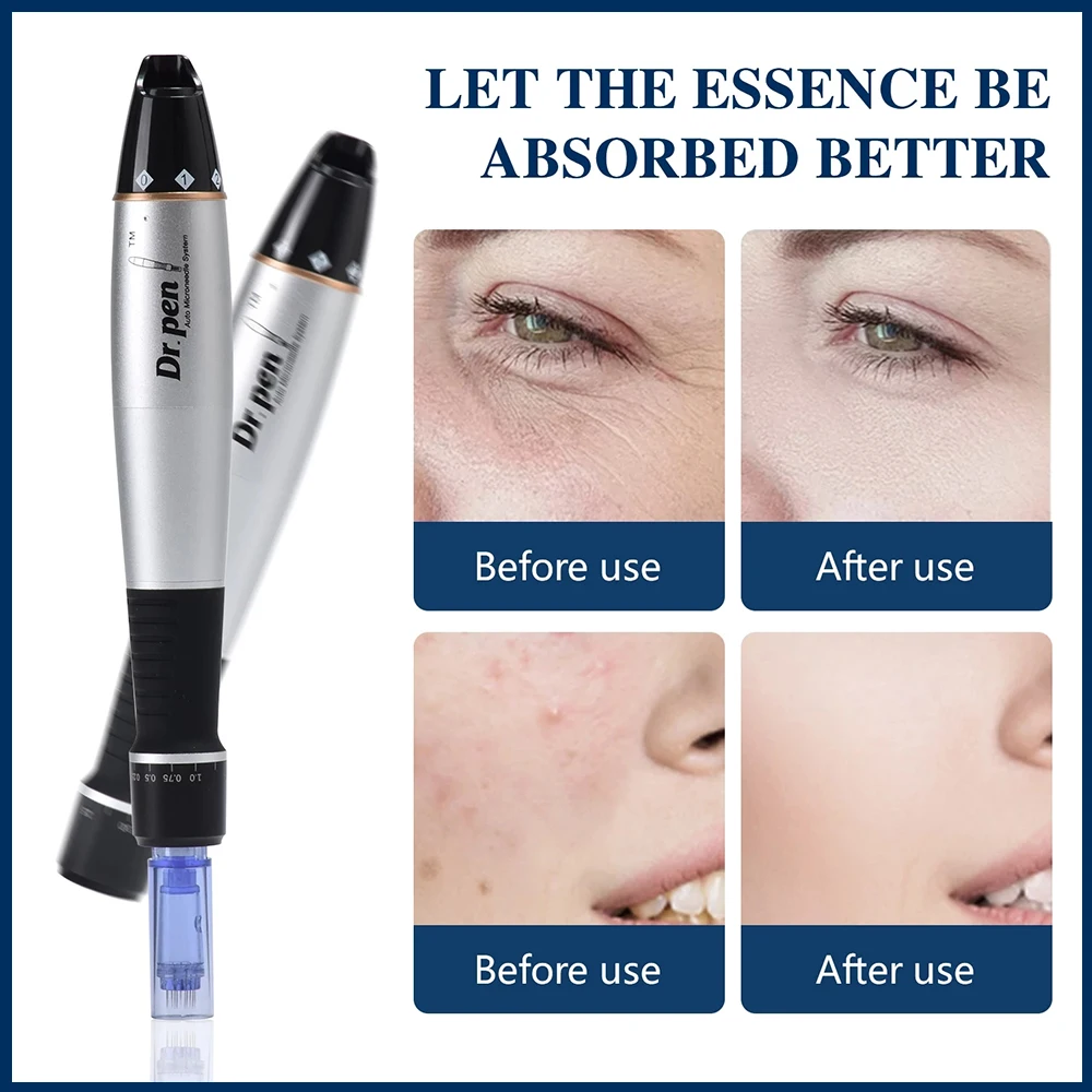 DrペンウルティマとA1 12個針キットプロフェッショナルダーマペン有線microneedlingダーマペン顔メソセラピー美容機器