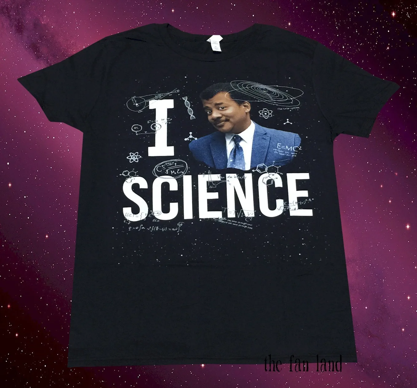 New Neil deGrasse Tyson I Love Science Mens T-Shirt