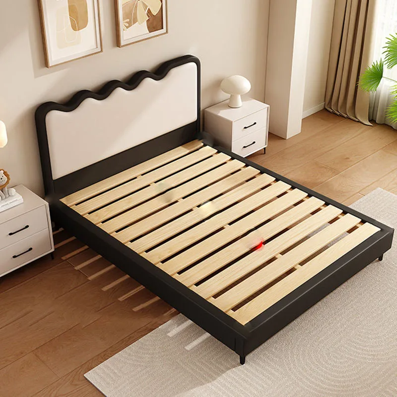 Luxury Mobile Bed Bedroom Modern Double Baby Children Floor Girls Wooden Princess Bed Sleeping Letto Matrimoniale Home Furniture