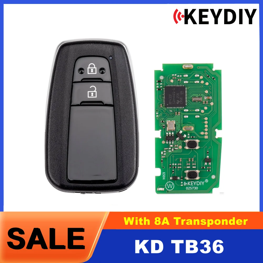 

KEYDIY KD TB36 для Toyota/Lexus Универсальный интеллектуальный дистанционный ключ с транспондером 8А