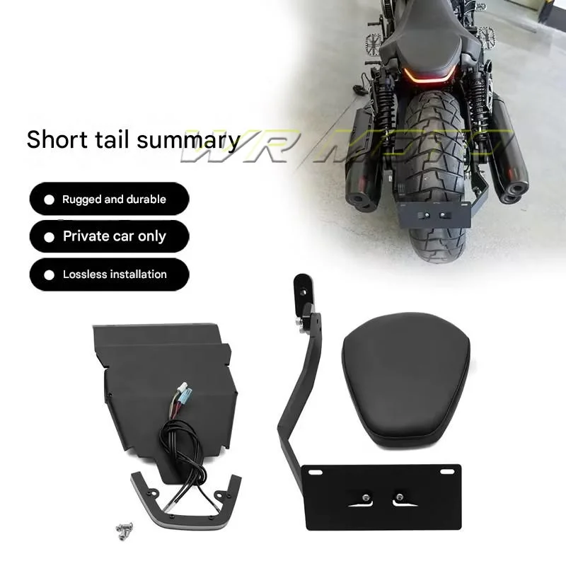 Short-tail license plate holder / rear license plate bracket (aftermarket part) for Benda Black Flag 950