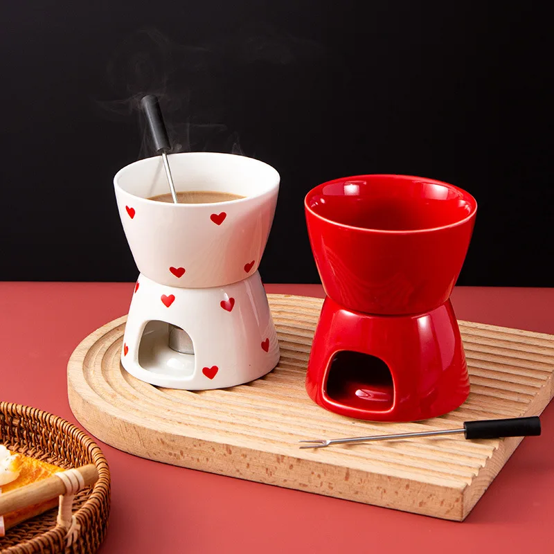 Ceramic Heating Stove Home Kitchen Creative Diy Chocolate Stove Bowl Stove Separated Alcohol Stove