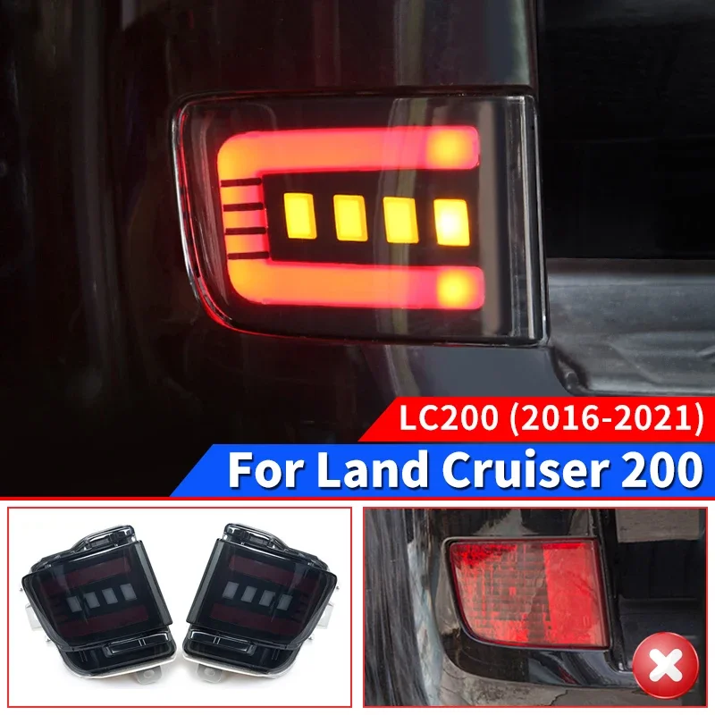 

For 2016-2021Toyota Land Cruiser LC200 200 j200 Custom Fit Multi-function Rear Bumper Light Assembly Upgrade Exterior Styling