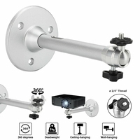 Salange Projector Bracket 360° Rotatable Ceiling Wall Mount Beamer Holder Aluminium 1/4 Holder Stand for for HY300 Projector