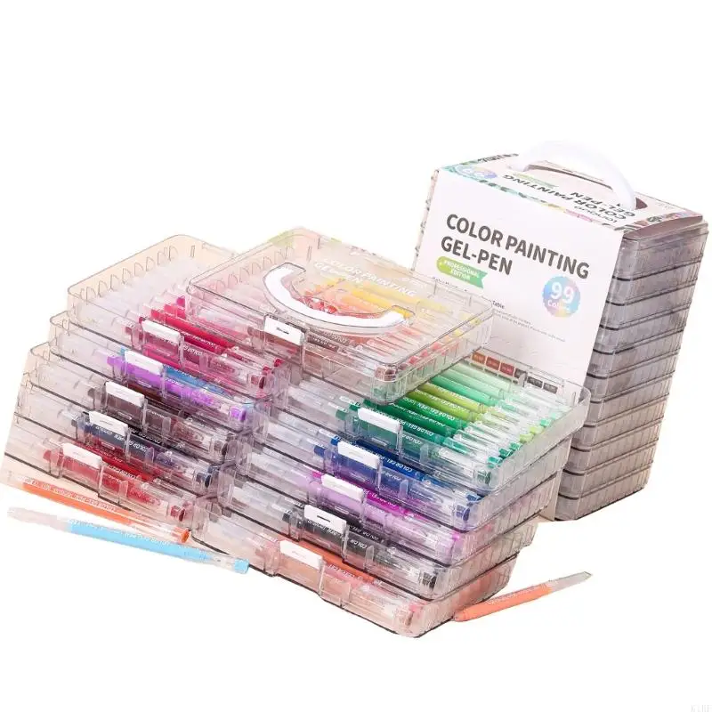 Penna gel colorata 45/72/99 Penna journaling a colori per codifica a colori scrapbooking k1kf