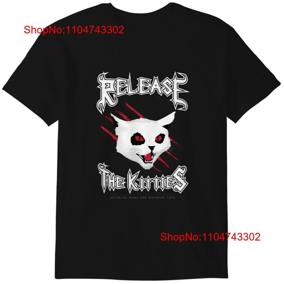 Release the Kitties Metalocalypse T shirt Full Sizes S 5XL Multicolor vintage Washed Casual Top For Everyday Wear fashion