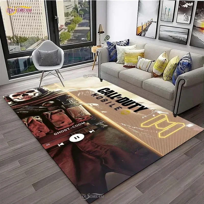 NONE Call of Duty Spielteppich Wohnzimmer Schlafzimmer Sofa Kaffee Dekor Yoga Bereich Teppiche Küchentür rutschfeste Matten Alfombra Geburtstagsgeschenk 6