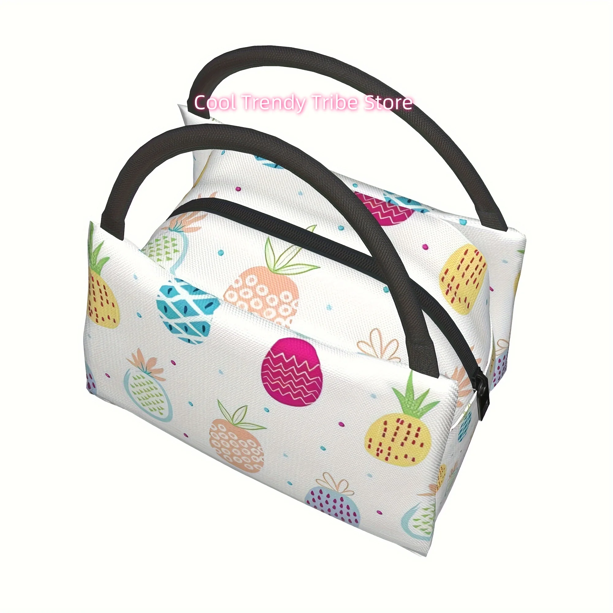 1pc Pineapple, Reusable Refrigerated Bag, Insulated Bag, Insulated Lunch Bag,   for Camping, Picnics, Beach, Suitable fo