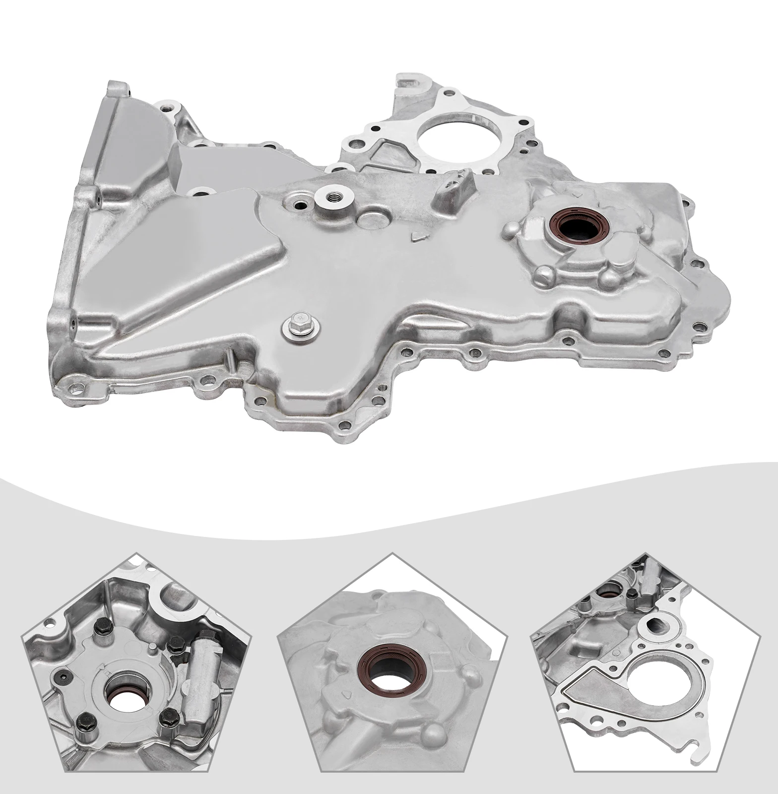 

Масляный насос двигателя Kia Soul 10-11, высокопроизводительный алюминиевый масляный насос, точно обработанный для долговечности, подходит для Kia Soul 1,6 л 2,0 л