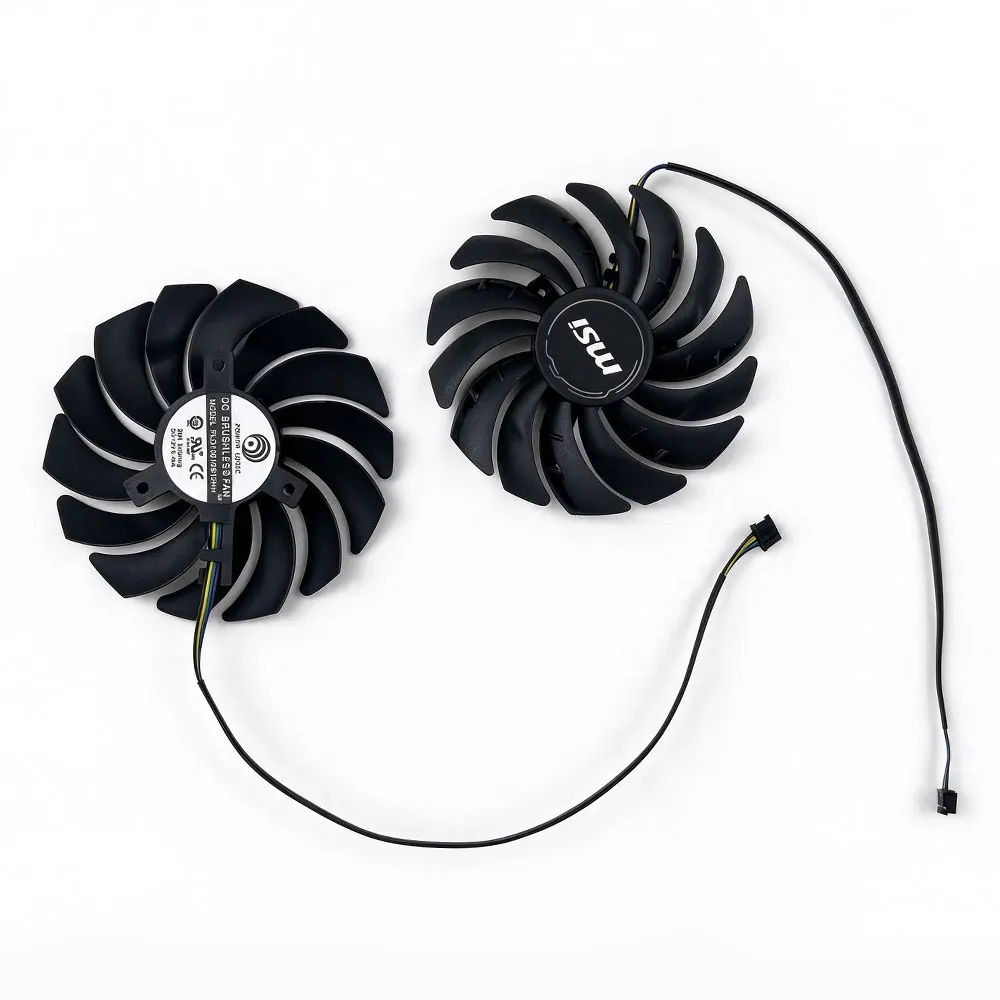 NEW Cooling Fan 95MM 4PIN PLD10010S12HH For MSI Radeon RX 6750 XT MECH 2X 12G OC video card fans