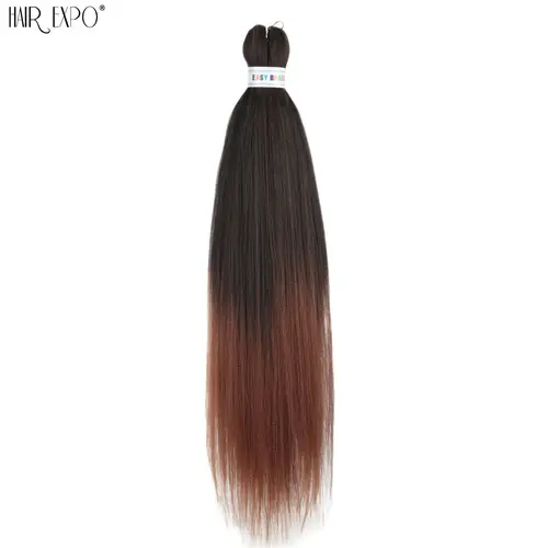 26Inch Easy Braids Hair Synthetic Colourful Pre Stretched Braiding Hair Extensions Jumbo Braids Ombre Yaki Long Straight Hair - Image 31