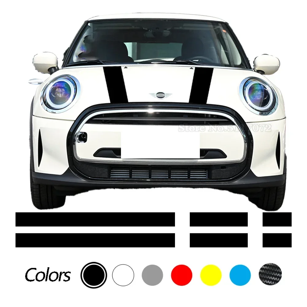 

Декоративные полосы-наклейки для капота и багажника MINI Cooper F56 R56 F55 F57 R57 R58 JCW