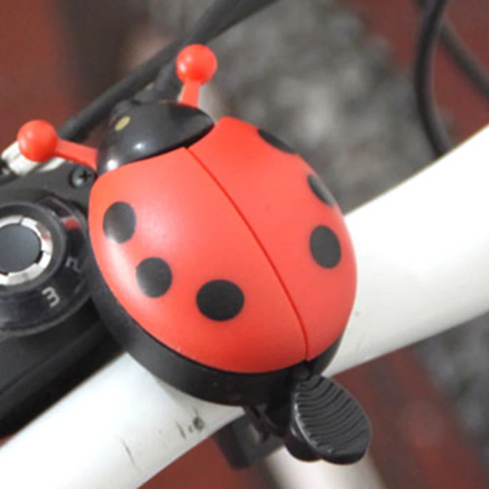 

4 Pcs Bicycle Bell Handlebar Mount Bike Ring Cute Ladybug Bells Accessories Shape