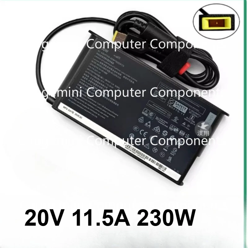 

Оригинальный адаптер переменного тока 20 В 11,5 А 230 Вт ADL230SDC3A ADL230SLC3A, зарядное устройство для ноутбука Lenovo, блок питания