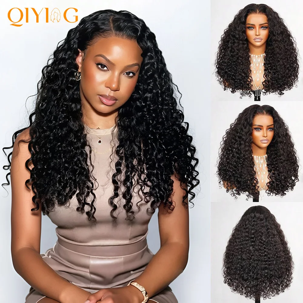 34Inch Extra Thick Burmese Curly Human Hair Wig 13x4 HD Lace Front Wig Exact True Length Pre Plucked Pre Bleached Knots Pre‑Styled Pre‑Colored Full Density Virgin Curly Wig, True Size Human Hair Wigs Ready For Black Women
