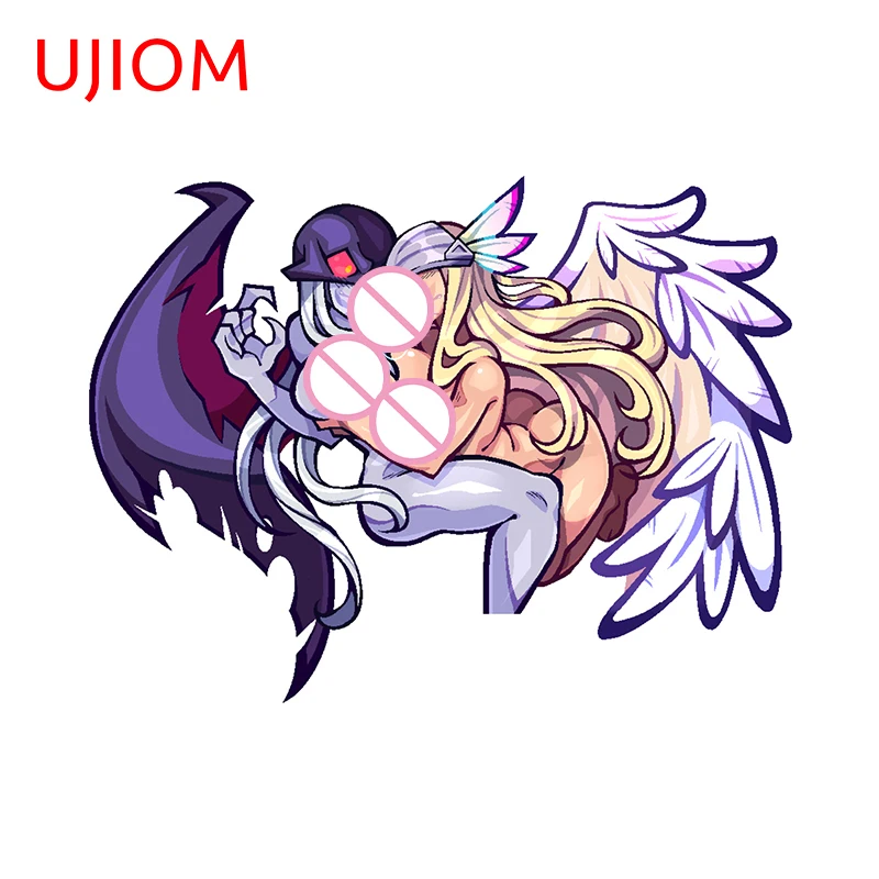 UJIOM Hentai Lady Devimon y Angewomon pegatinas de pared hermosos personajes de juego fondos de pantalla calcomanía impermeable accesorios para el hogar