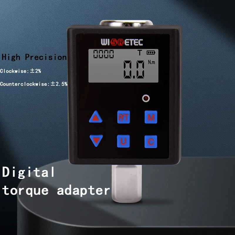 Wisretec Electronic digital torque wrench torque meter 0.3-340NM torque adapter  1/4 3/8 1/2 Bike and car repair tools