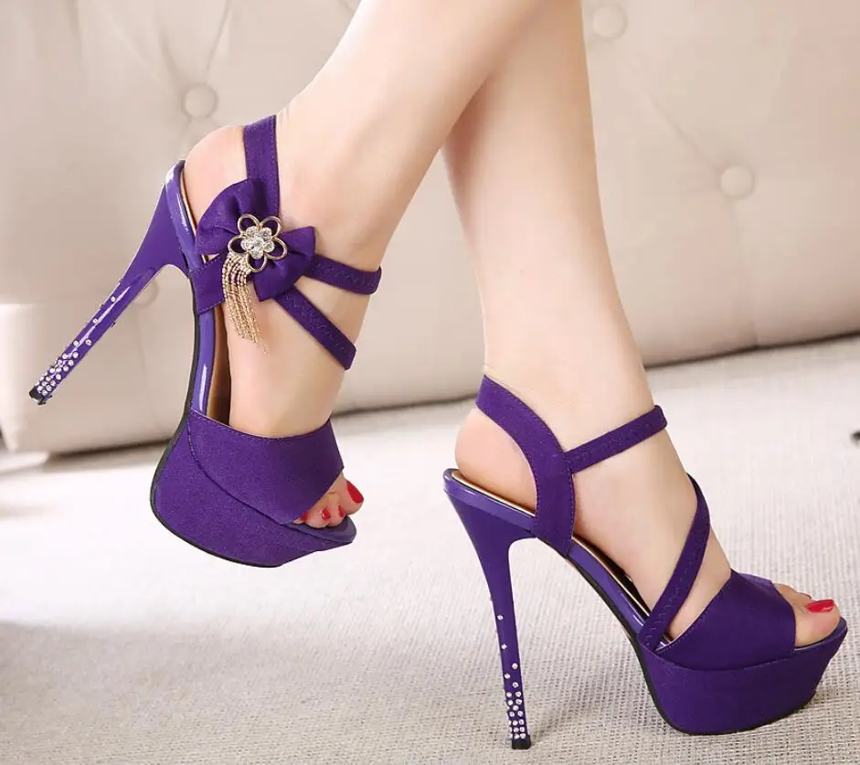 Women sandals pumps Butterfly Wings single shoes One word hollow buckle women sexy peep toe high heel sandals party wedding